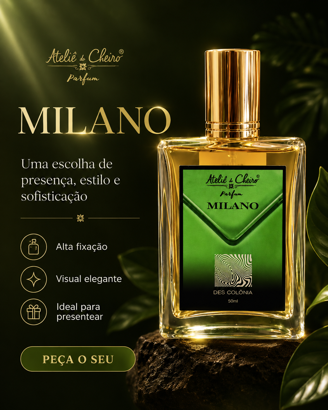 Deo Colônia Milano - Perfum 50ml - Imagem 4